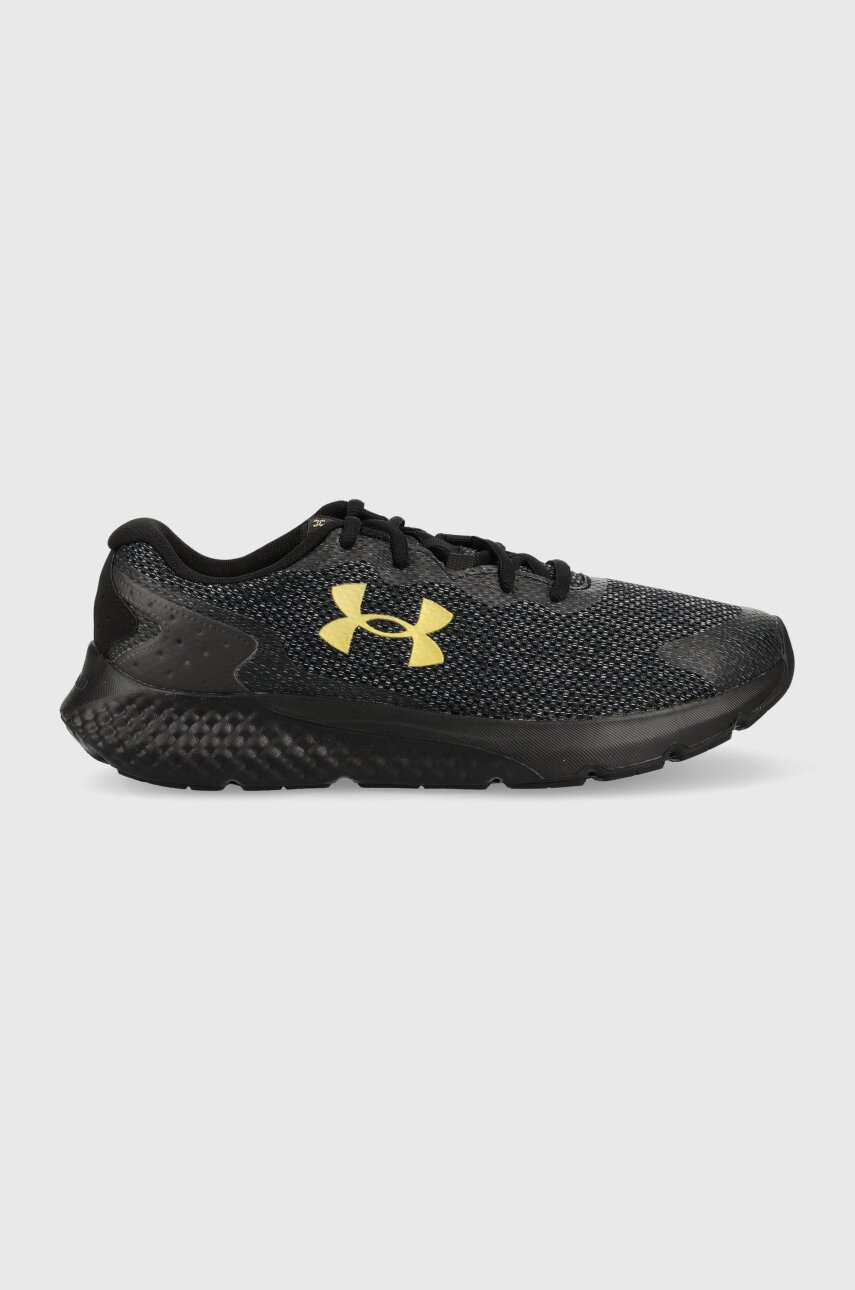 Běžecké boty Under Armour Charged Rogue 3 Knit černá barva - černá -  Svršek: Umělá hmota