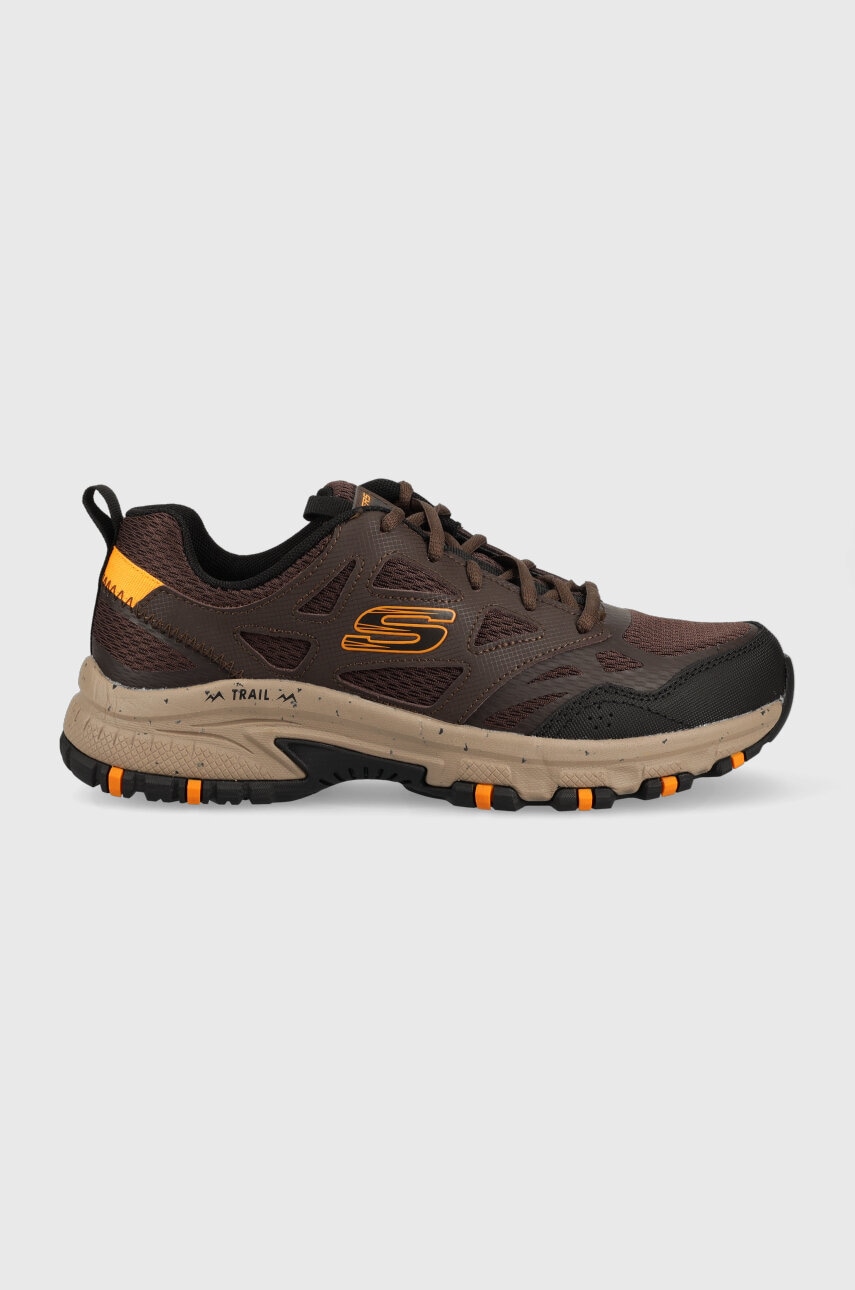 Skechers pantofi Hillcrest barbati, culoarea maro