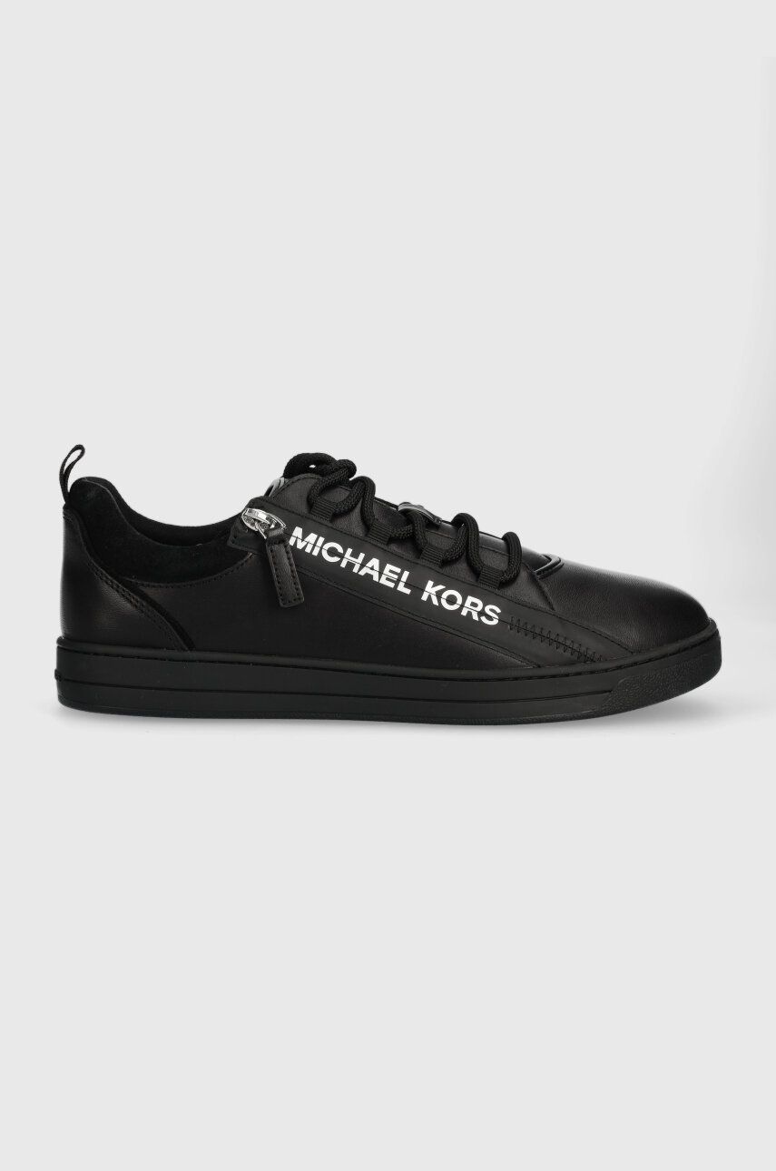 Michael Kors Sneakers Din Piele Keating Zip Culoarea Negru, 42s3kefs8l