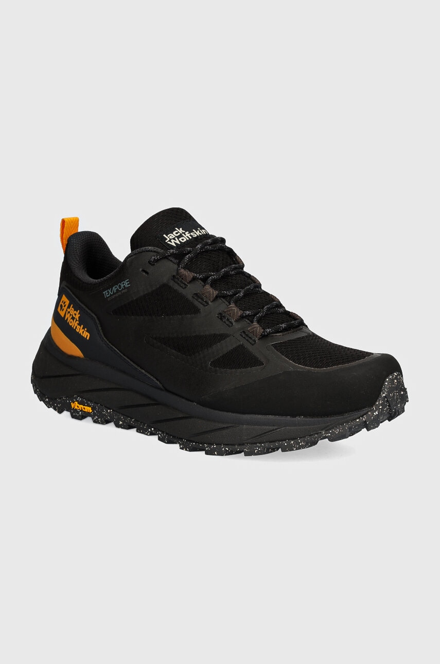 Levně Boty Jack Wolfskin Terraventure Texapore Low pánské, zelená barva, 4051621