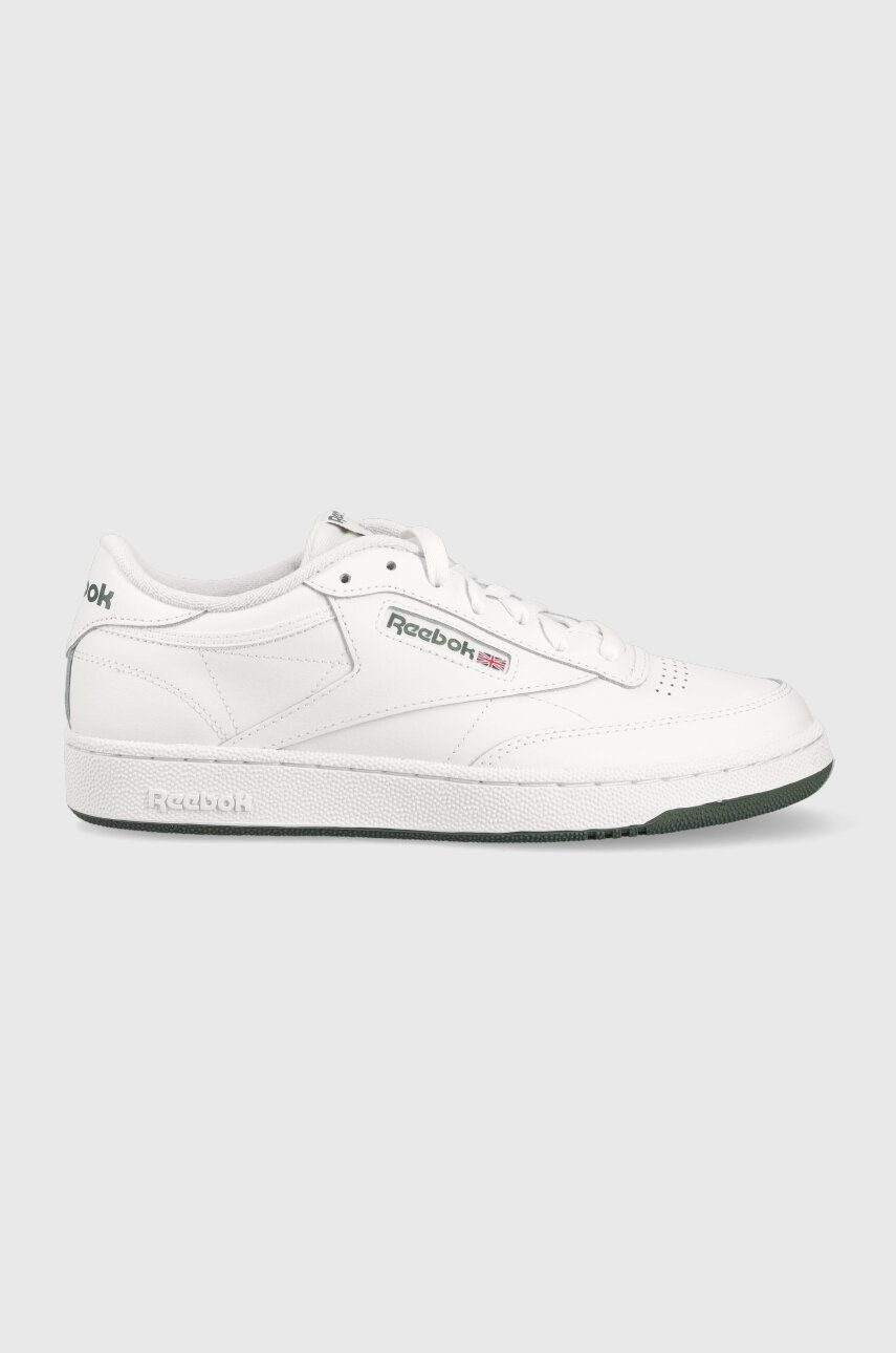 Kožené sneakers boty Reebok Classic CLUB C 85 bílá barva, FZ6014.100039280-white - bílá -  Svrš