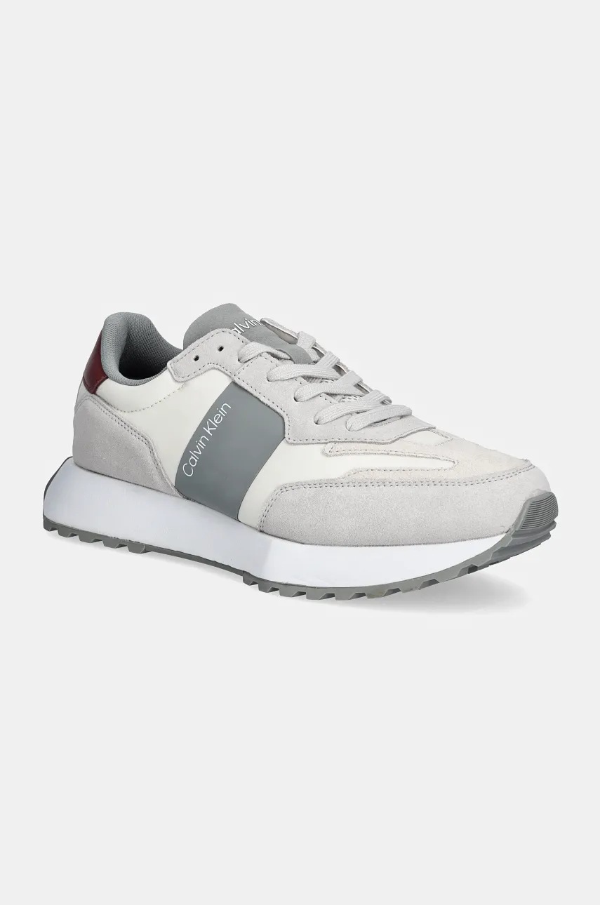 

Маратонки Calvin Klein LOW TOP LACE UP MIX в сиво HM0HM00497, Сив