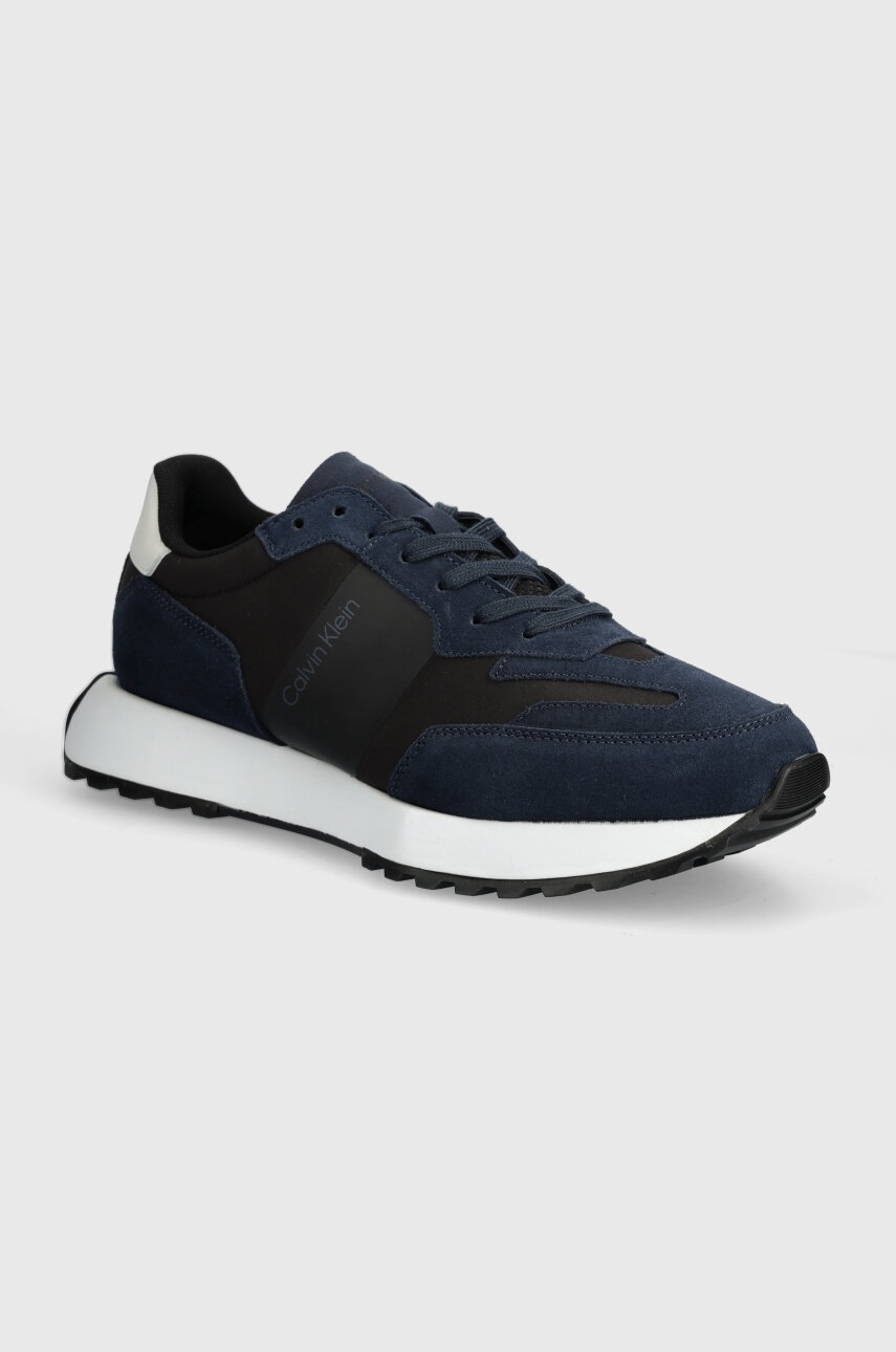 

Маратонки Calvin Klein LOW TOP LACE UP MIX в сиво HM0HM00497, Тъмносин