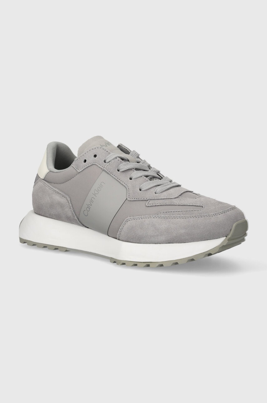 

Маратонки Calvin Klein LOW TOP LACE UP MIX в сиво HM0HM00497, Сив