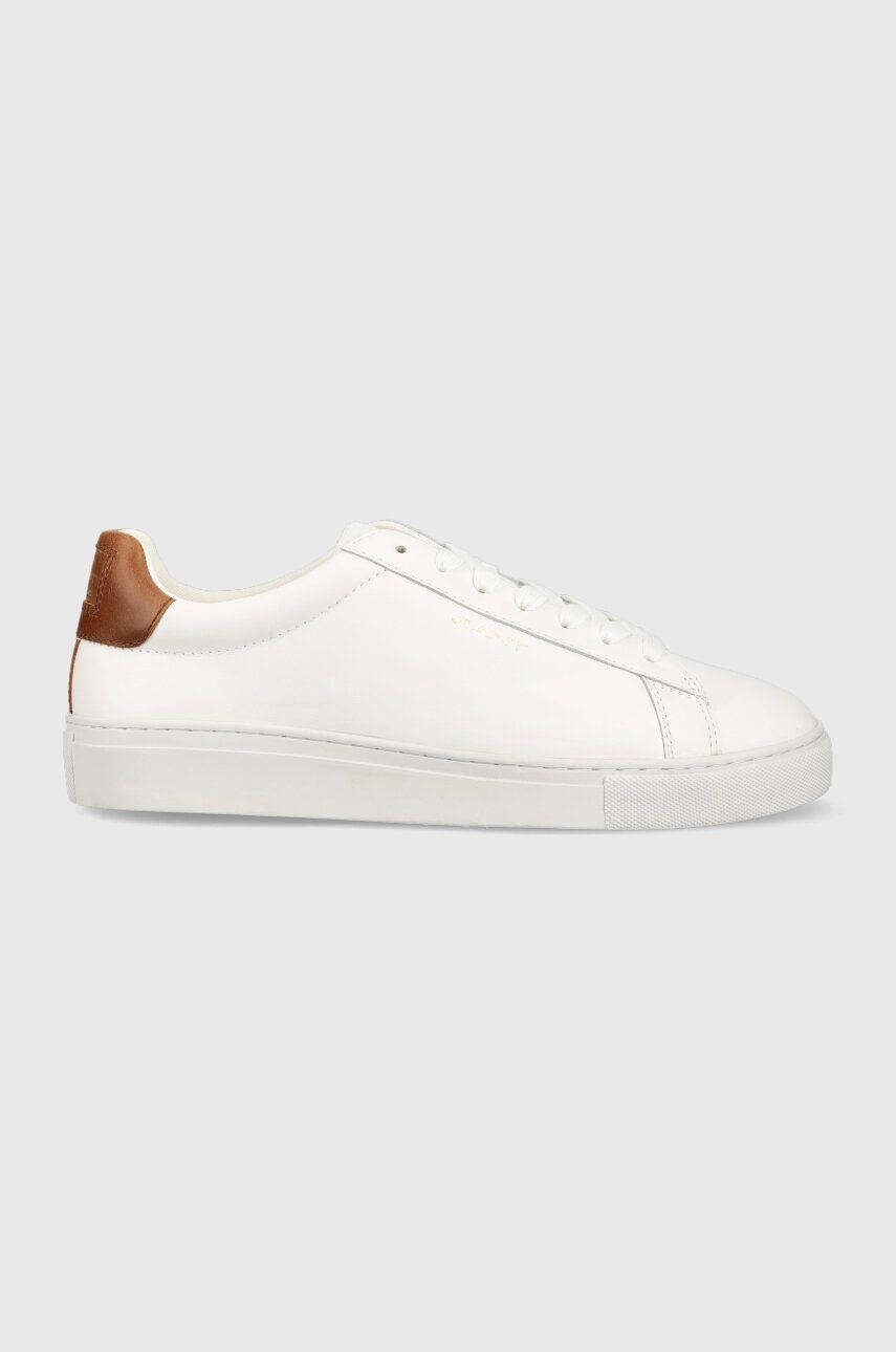 Kožené sneakers boty Gant Mc Julien bílá barva, 26631788.G245 - bílá -  Svršek: Přírodní kůže