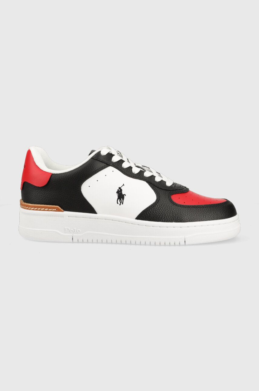 Sneakers boty Polo Ralph Lauren MASTERS CRT černá barva, 809891791008 - černá -  Svršek: Umělá 