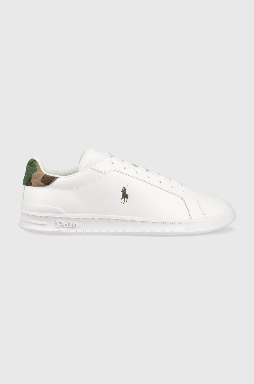 

Шкіряні кросівки Polo Ralph Lauren HRT CT II колір білий 809900935001