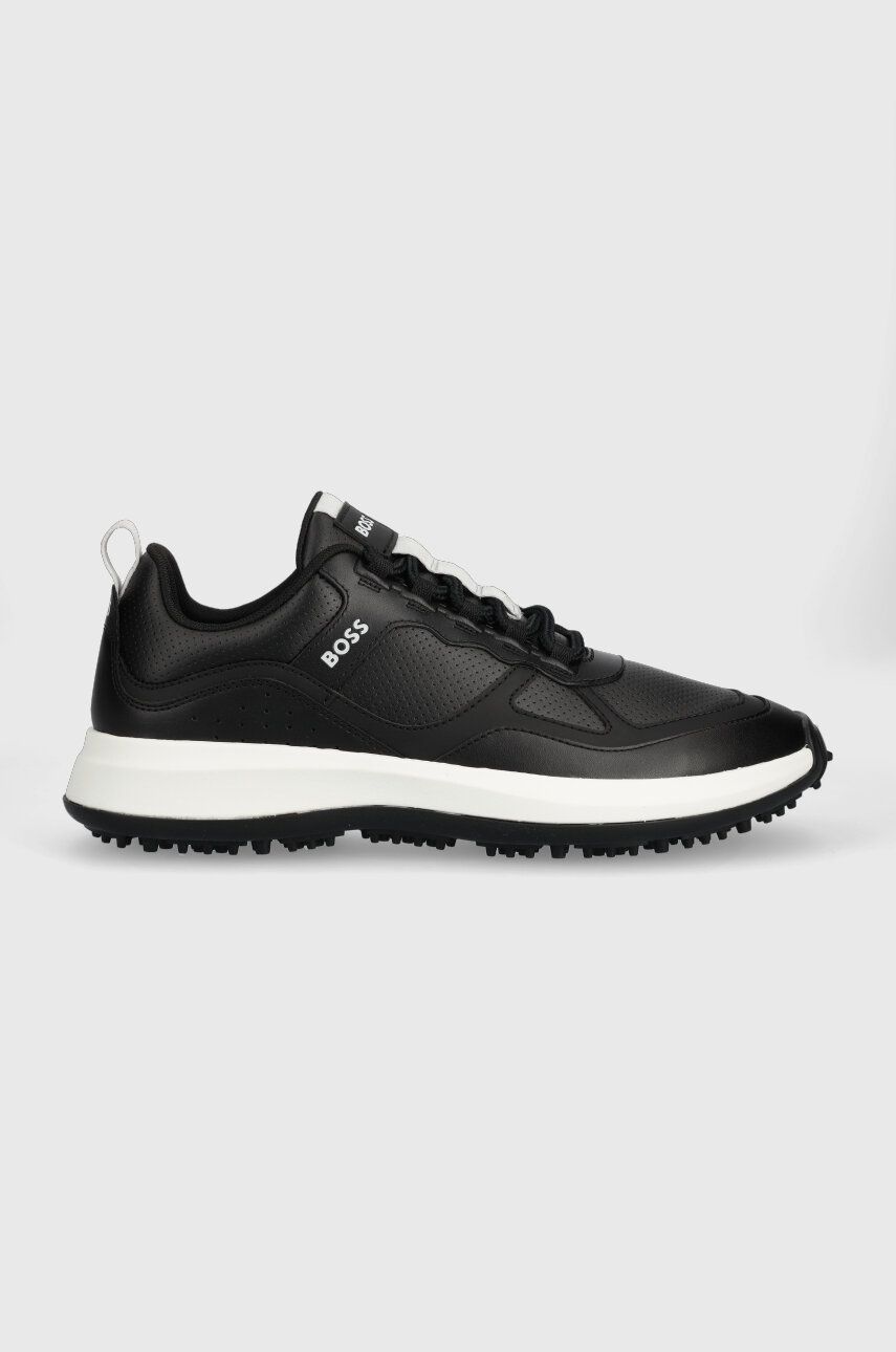 Sneakers boty BOSS Cedric černá barva, 50493234 - černá -  Svršek: Umělá hmota Vnitřek: Te