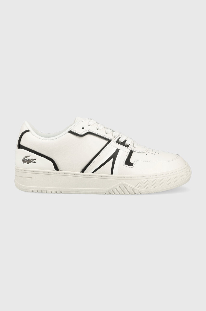 Kožené sneakers boty Lacoste L001 Baseline Leather Trainers béžová barva, 45SMA0126 - bílá - Svršek: