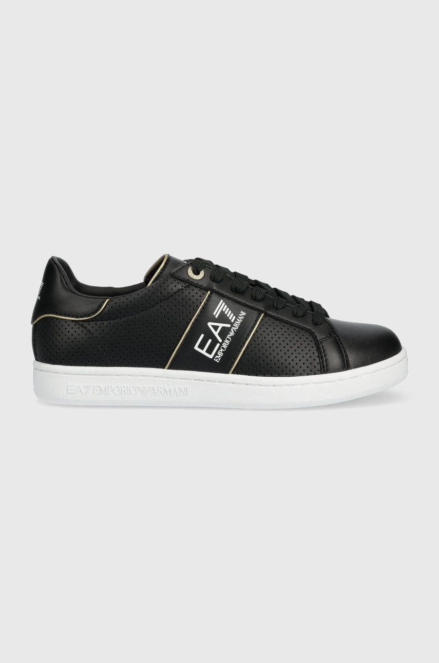 EA7 Emporio Armani sneakers din piele culoarea negru, X8X102 XK258 M700 answear.ro imagine noua