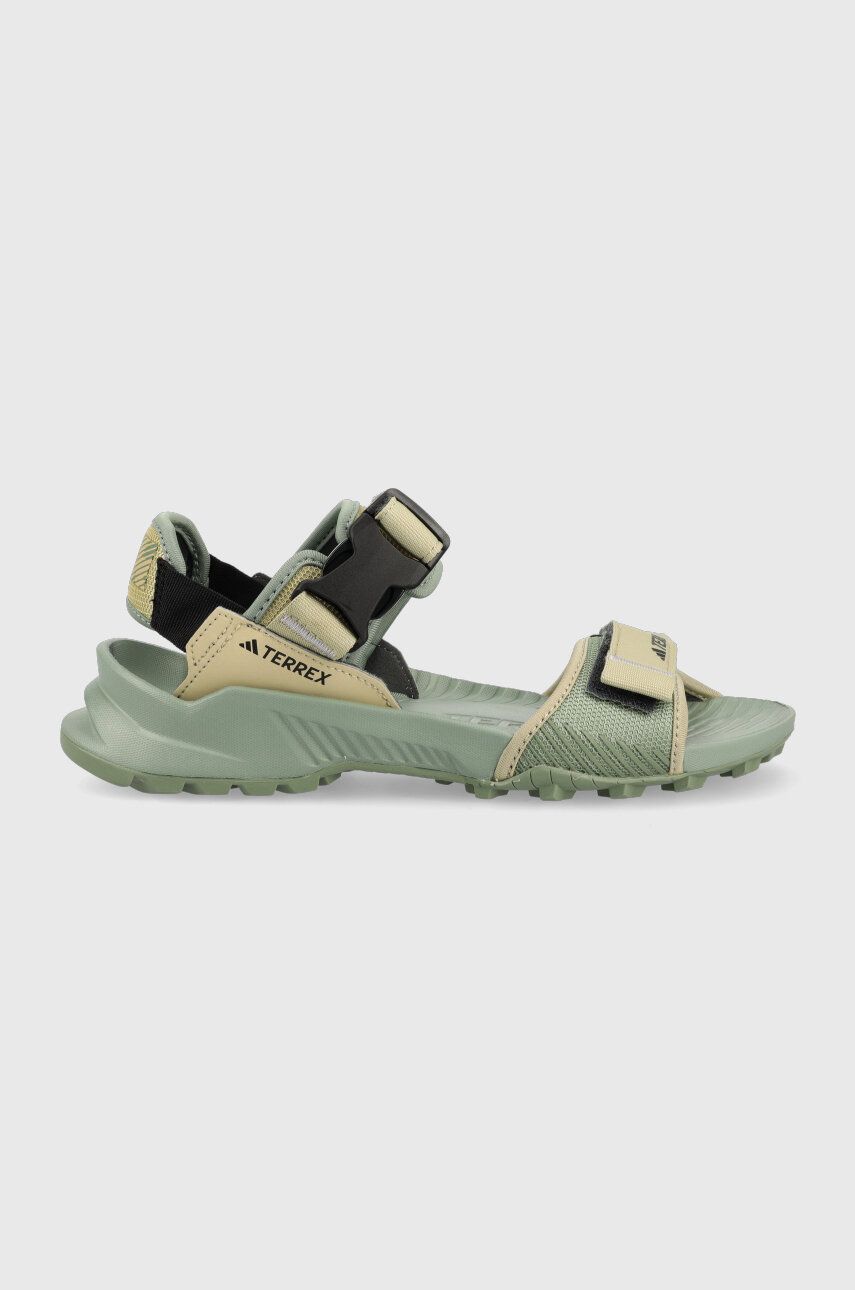 Levně Sandály adidas TERREX Hydroterra zelená barva