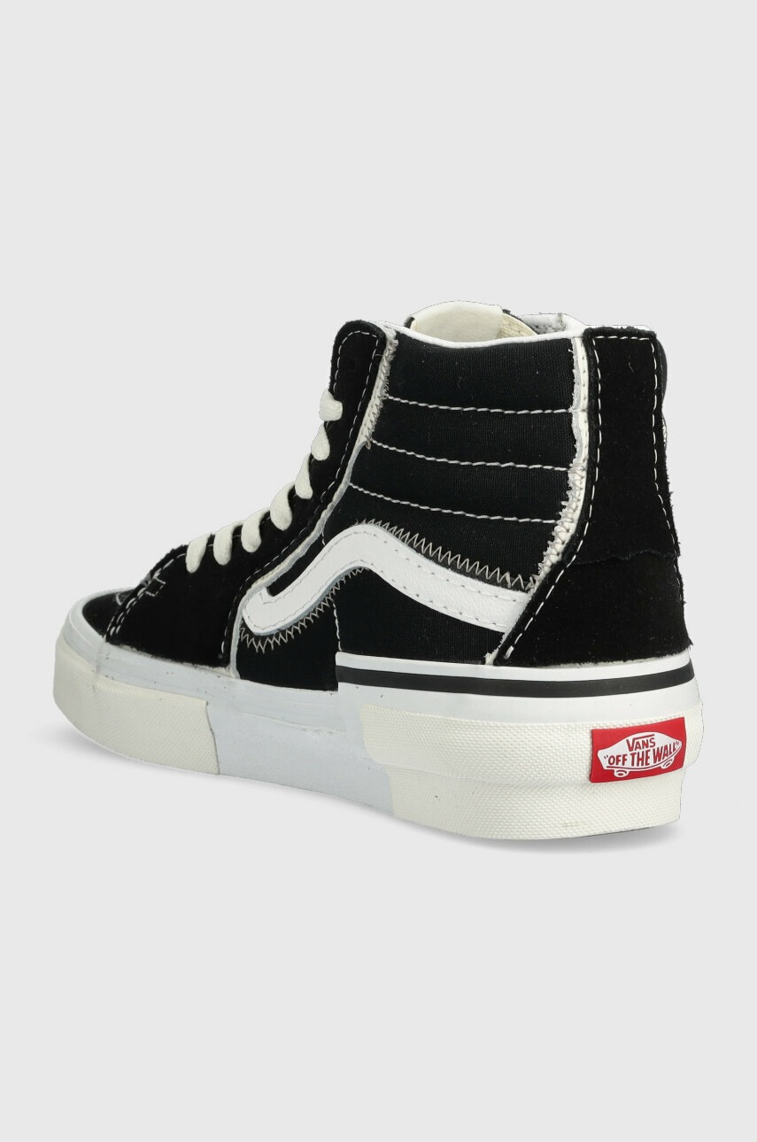 Vans Teniși SK8-Hi Reconstruct Culoarea Negru, VN0005UK6BT1 VN0005UK6BT1-DKGRN