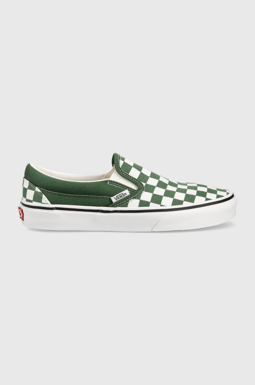 Vans tenisi Classic Slip-On culoarea verde, VN0A7Q5D6QU1