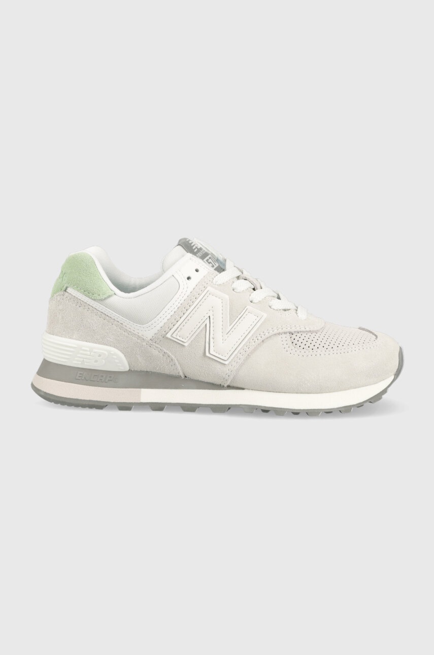 Sneakers boty New Balance U574WC2 šedá barva, U574WC2-WC2 - šedá -  Svršek: Textilní materiál