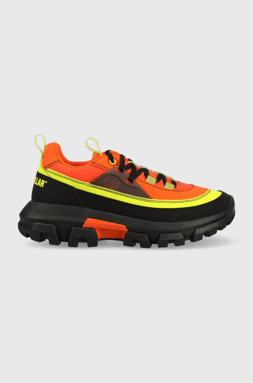 Levně Kožené sneakers boty Caterpillar RAIDER LACE SUPERCHARGED oranžová barva, P111052