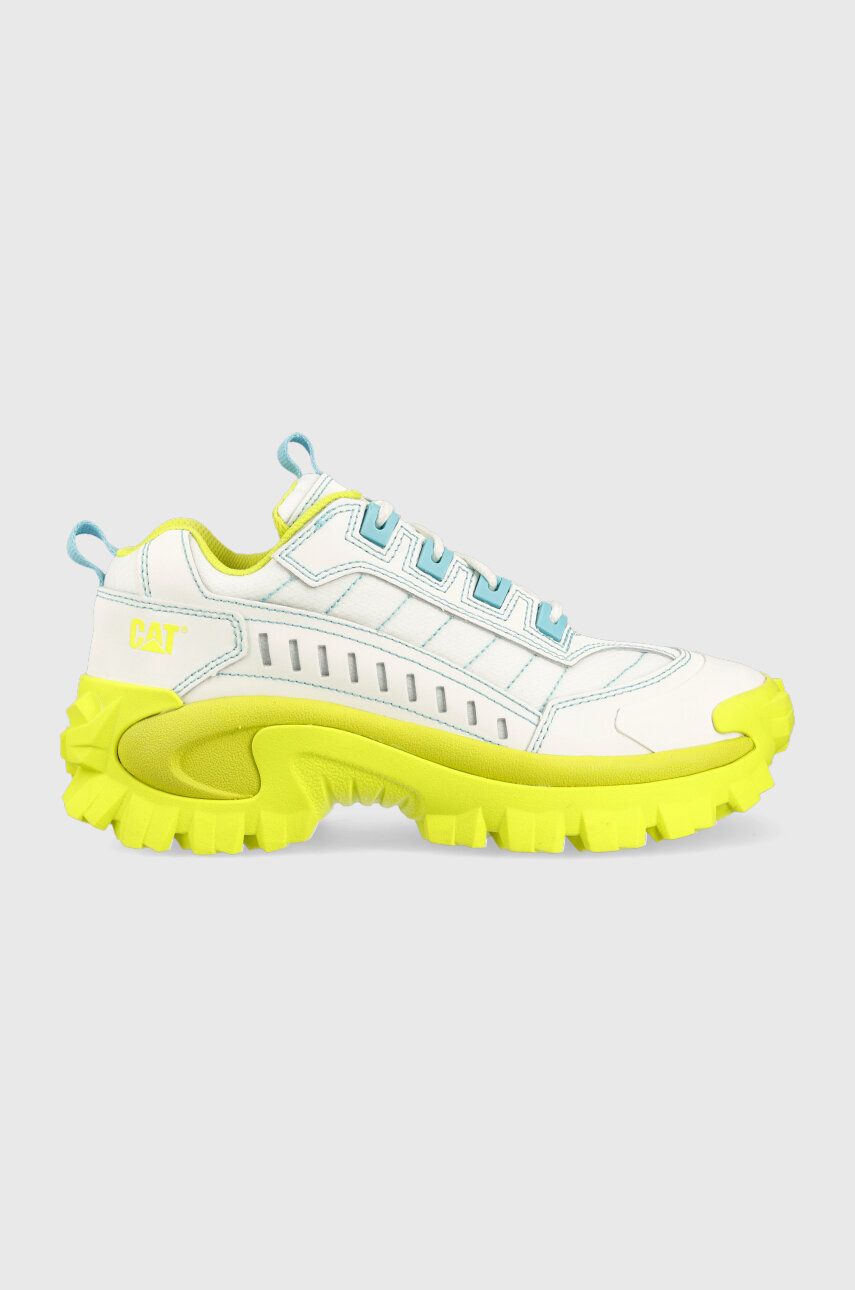 Levně Kožené sneakers boty Caterpillar INTRUDER SUPERCHARGED bílá barva, P111203