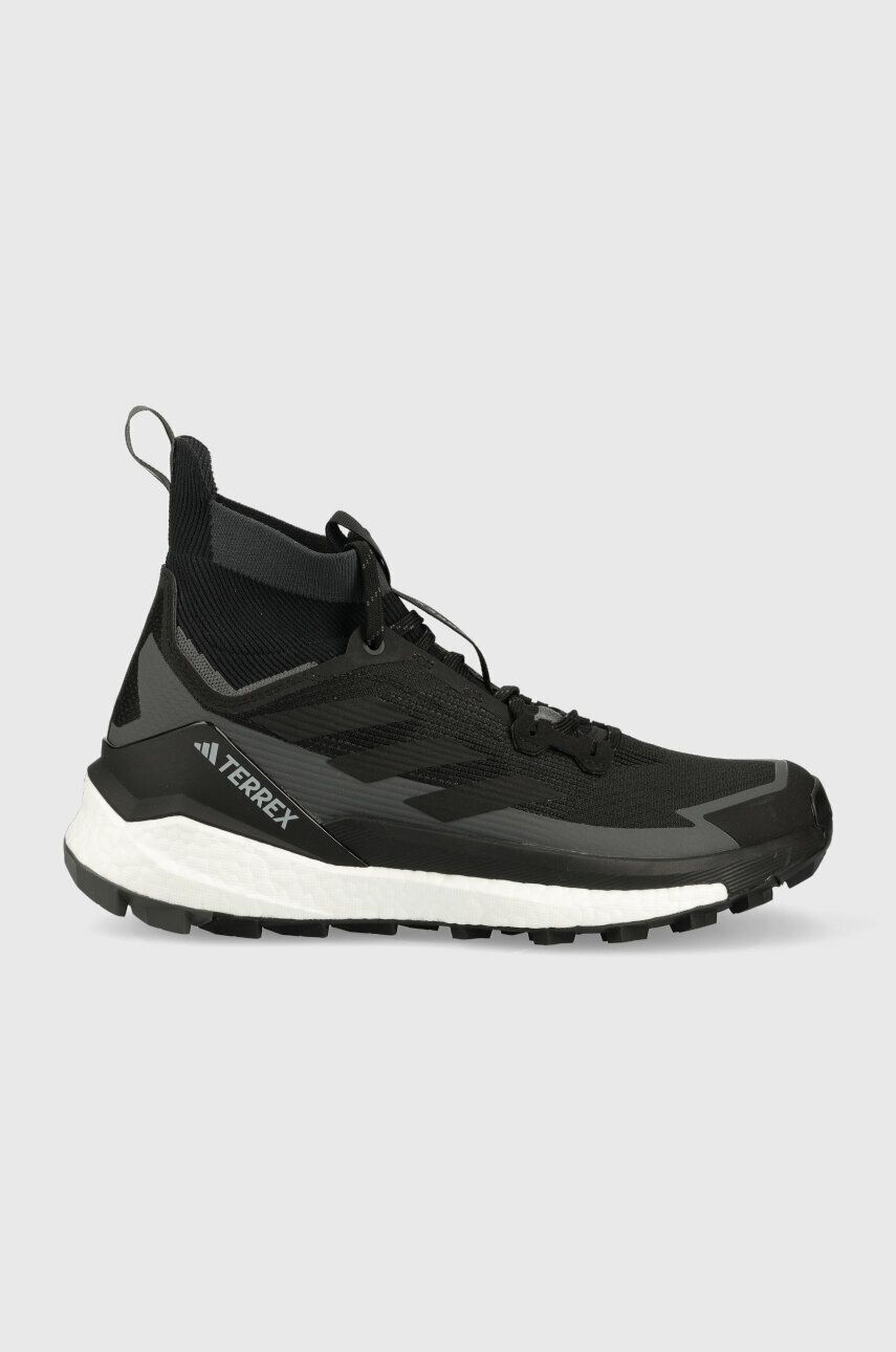Boty adidas TERREX Free Hiker 2 HQ8395 bílá barva - černá -  Svršek: Umělá hmota