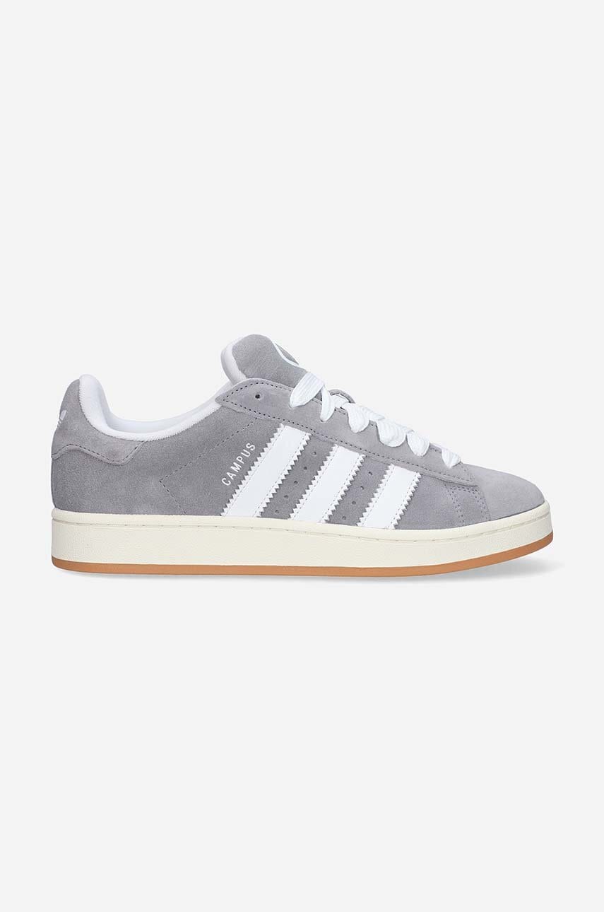 adidas Originals sneakers din piele întoarsă HQ8707 culoarea gri HQ8707-grey