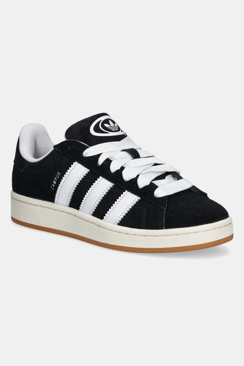 adidas Originals sneakers din piele întoarsă Campus 00S culoarea negru HQ8708-black