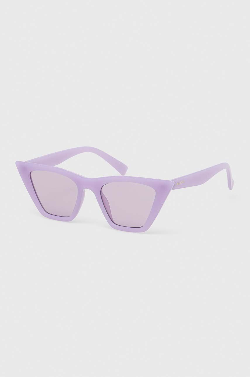 Sluneční brýle Aldo dámské, fialová barva - fialová -  Umělá hmota