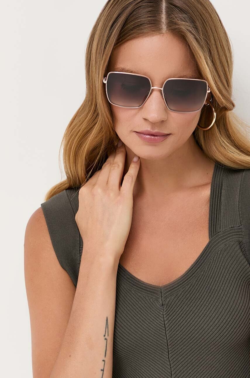 Levně Sluneční brýle Guess dámské, černá barva, GU7866_6028P