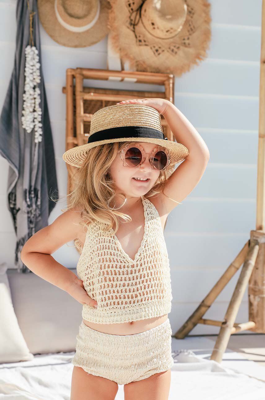 E-shop Dětské sluneční brýle Elle Porte béžová barva