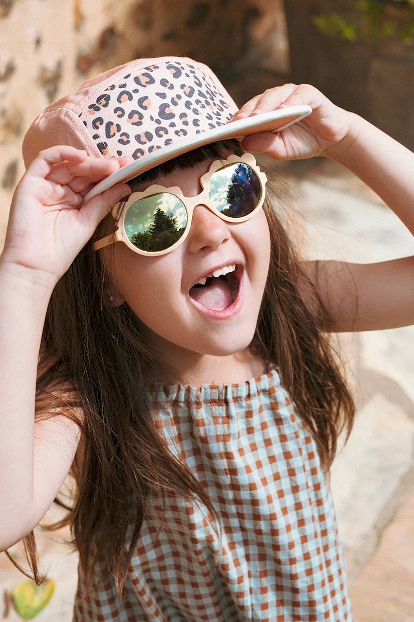 Ki ET LA ochelari de soare copii Lion culoarea bej Ki ET LA ochelari de soare copii Lion culoarea bej