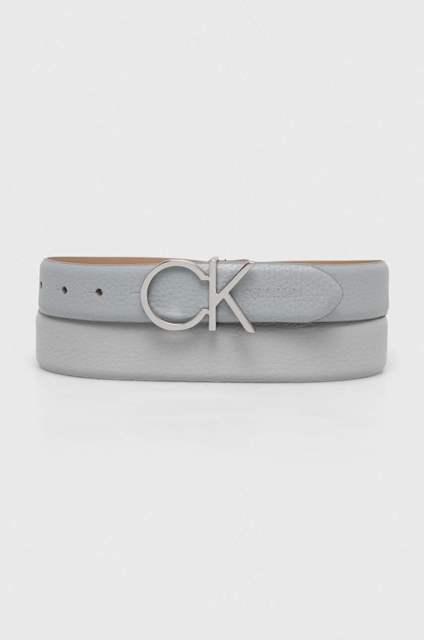 

Кожен колан Calvin Klein дамски, Син