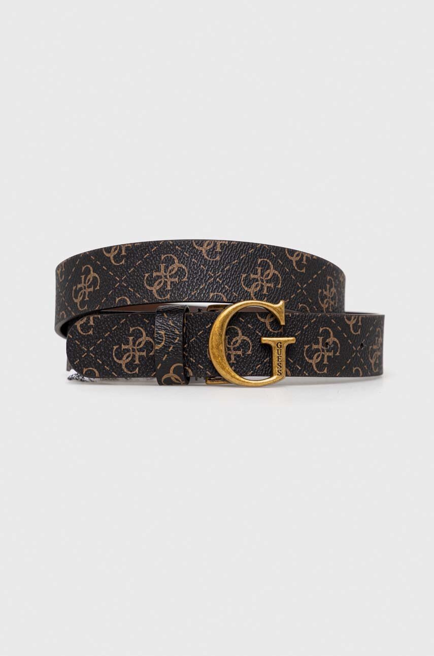 

Ремінь Guess жіночий колір коричневий