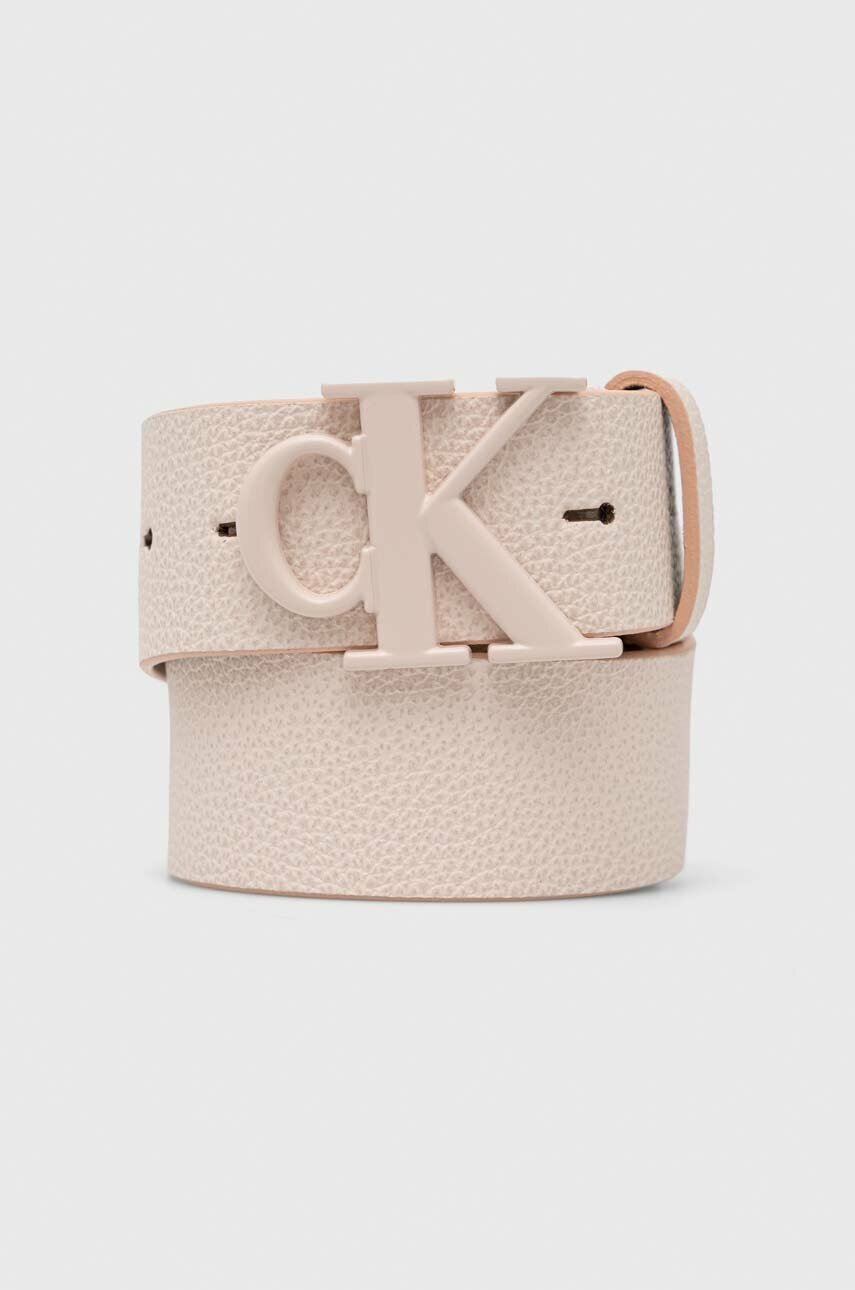 

Кожен колан Calvin Klein Jeans дамски в розово, Розов