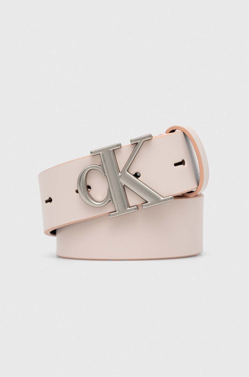 

Кожен колан Calvin Klein Jeans Дамски в розово, Розов