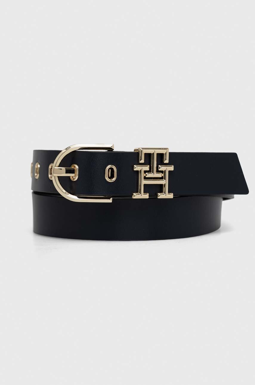 

Кожен колан Tommy Hilfiger дамски в тъмносиньо, Тъмносин