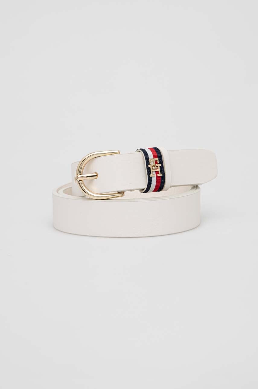 

Кожен колан Tommy Hilfiger дамски в бяло, Бял