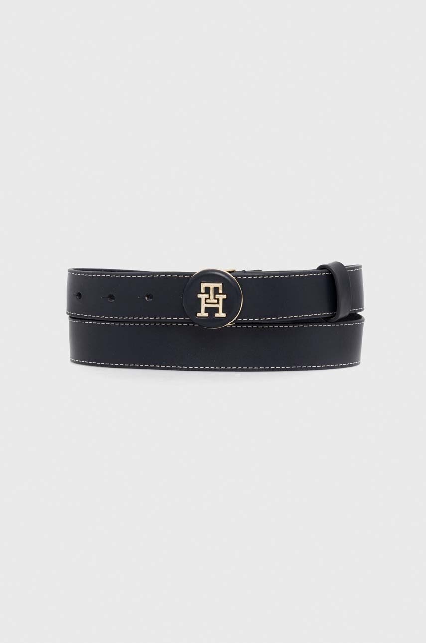 

Кожаный ремень Tommy Hilfiger женский цвет синий