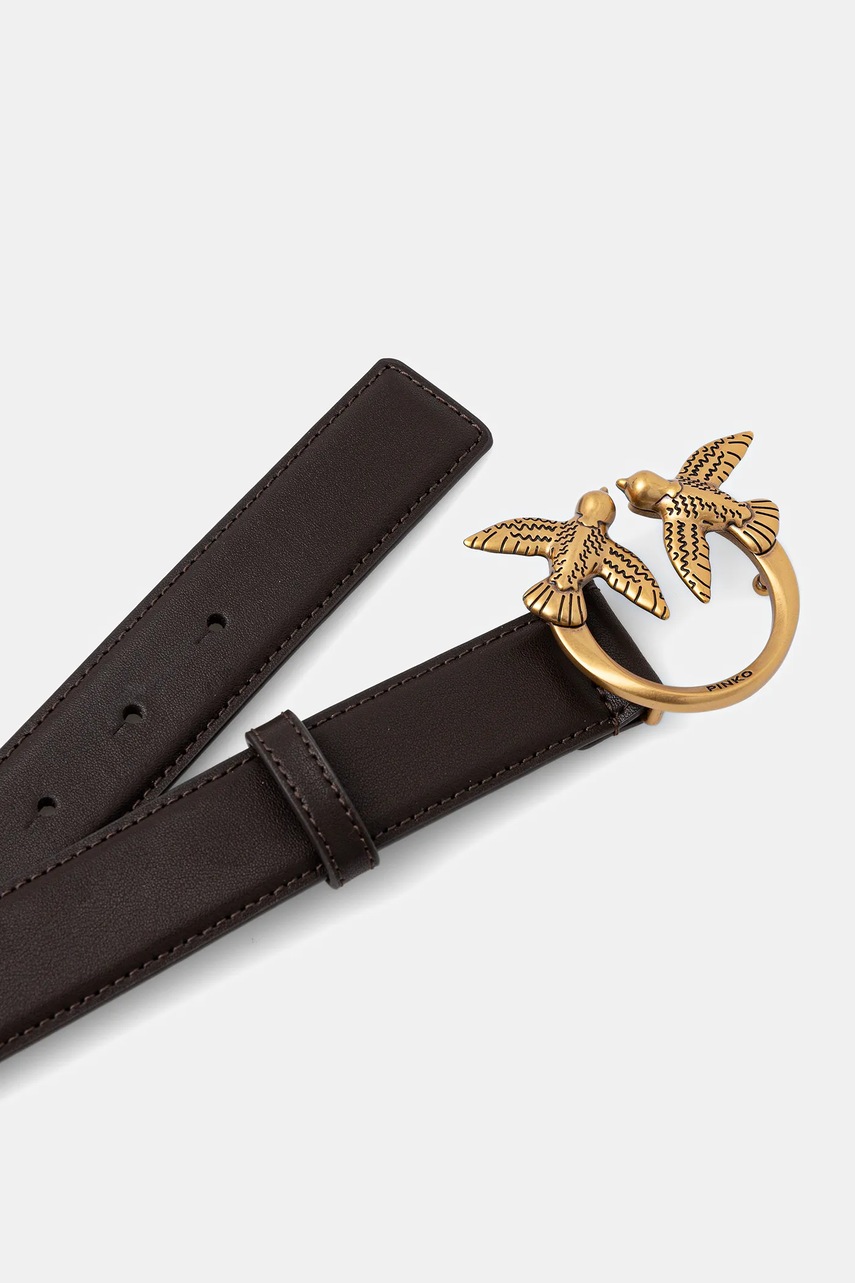 Кожаный ремень Pinko цвет бежевый 100125 A0F1