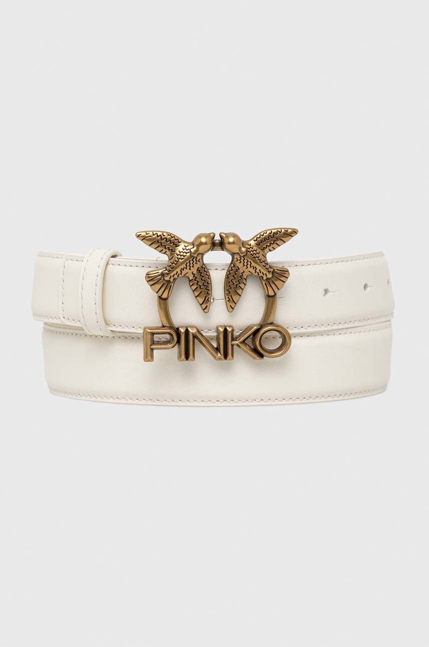 

Кожаный ремень Pinko женский цвет белый