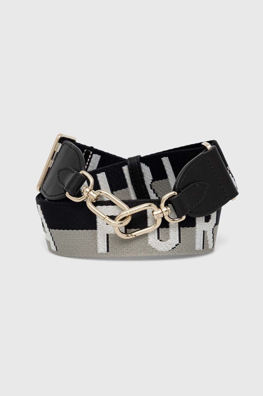 

Каишка за чанта Furla в черно, Черен