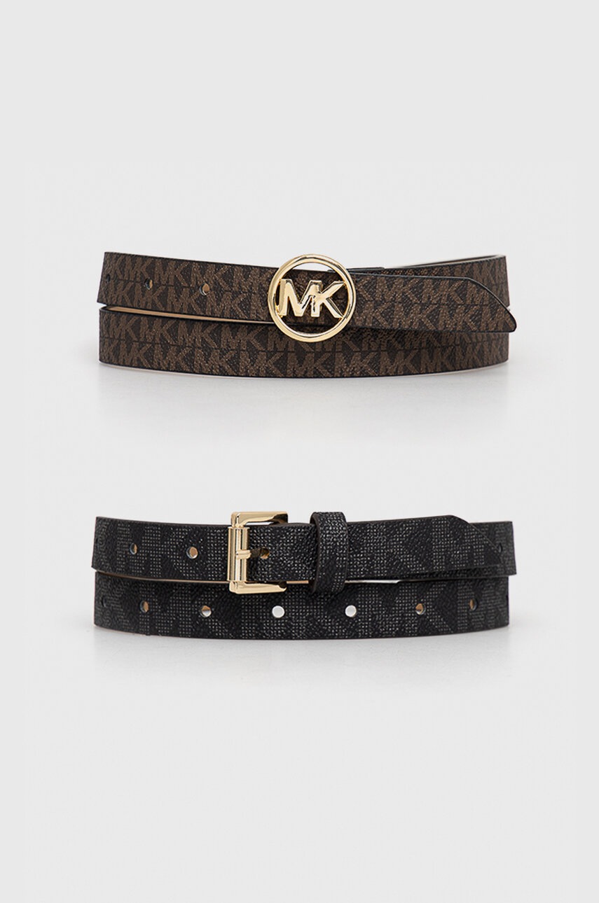 

Колан MICHAEL Michael Kors (2 броя) дамски в кафяво, Кафяв