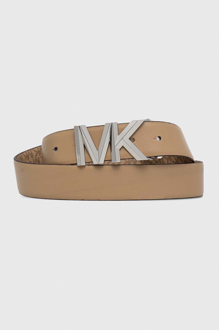 MICHAEL Michael Kors curea de piele cu două fețe femei, culoarea maro