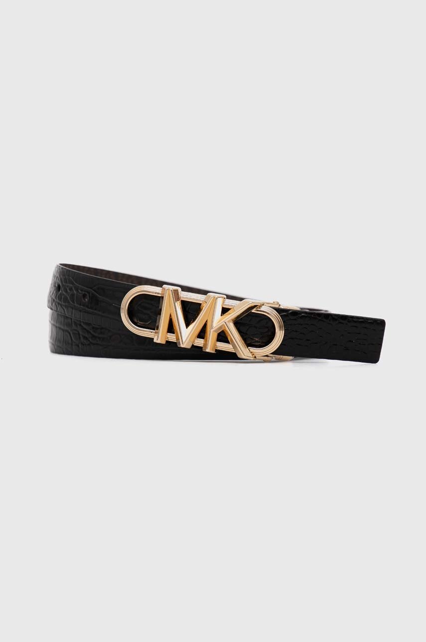 

Колан с две лица MICHAEL Michael Kors дамски в черно, Черен