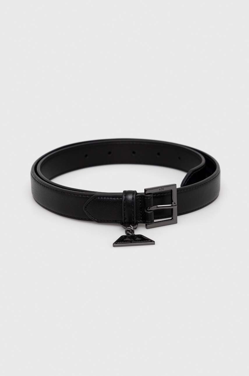 

Колан Armani Exchange дамски в черно, Черен