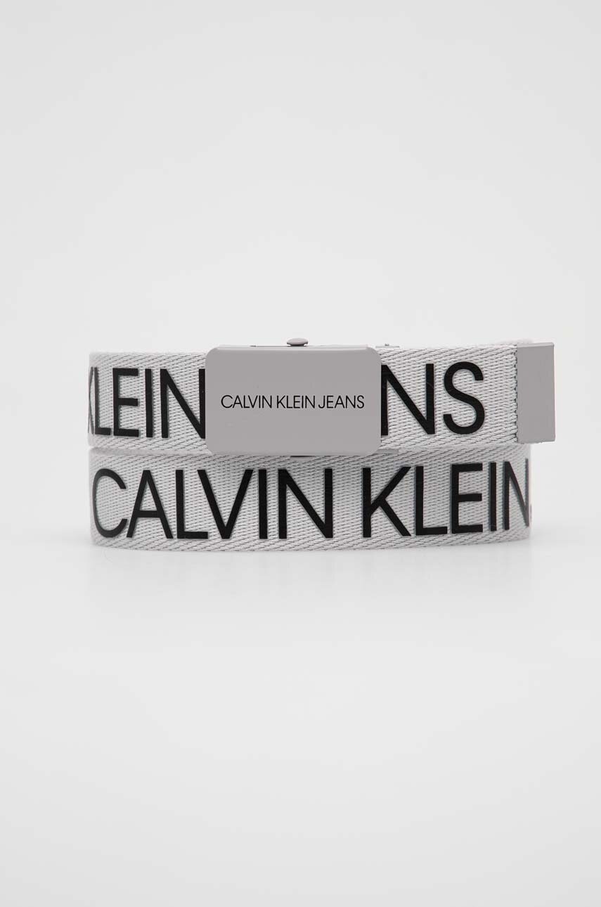 

Детски колан Calvin Klein Jeans в сиво, Сив