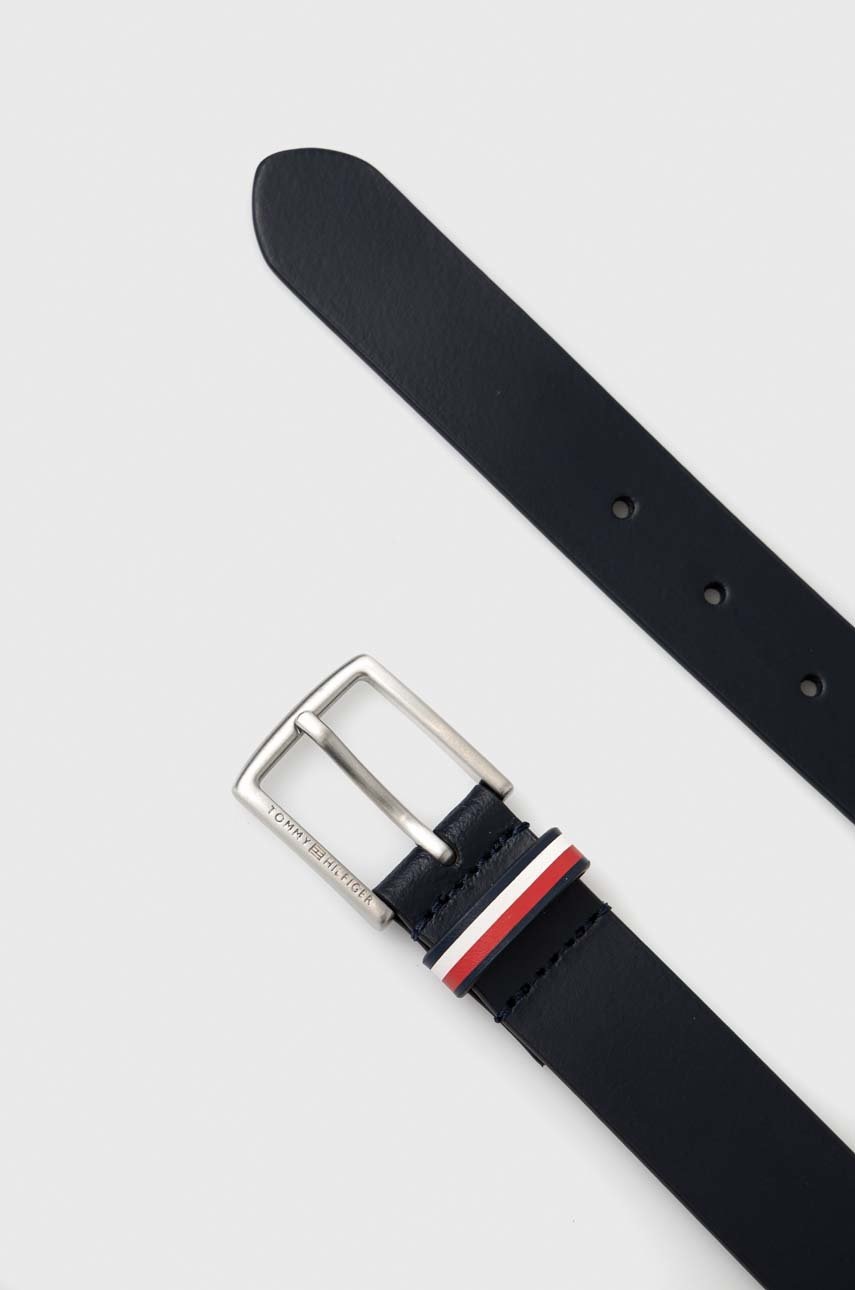 

дитячий шкіряний ремінь Tommy Hilfiger колір синій