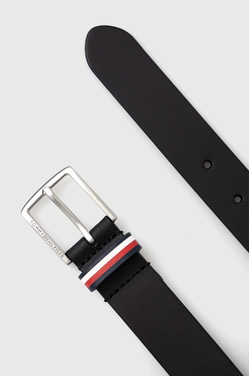 

детский кожаный ремень Tommy Hilfiger цвет чёрный