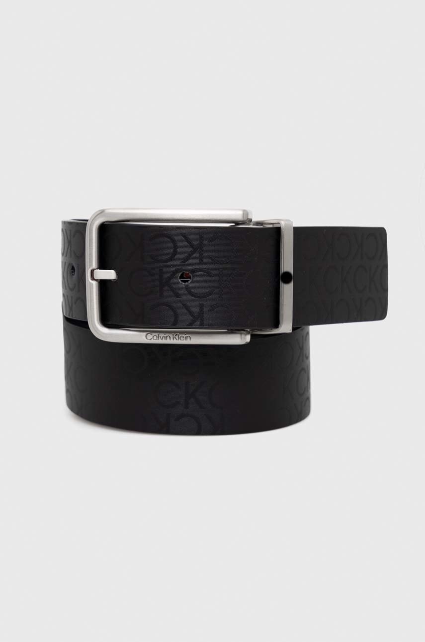 

Колан с две лица Calvin Klein мъжки в черно, Черен