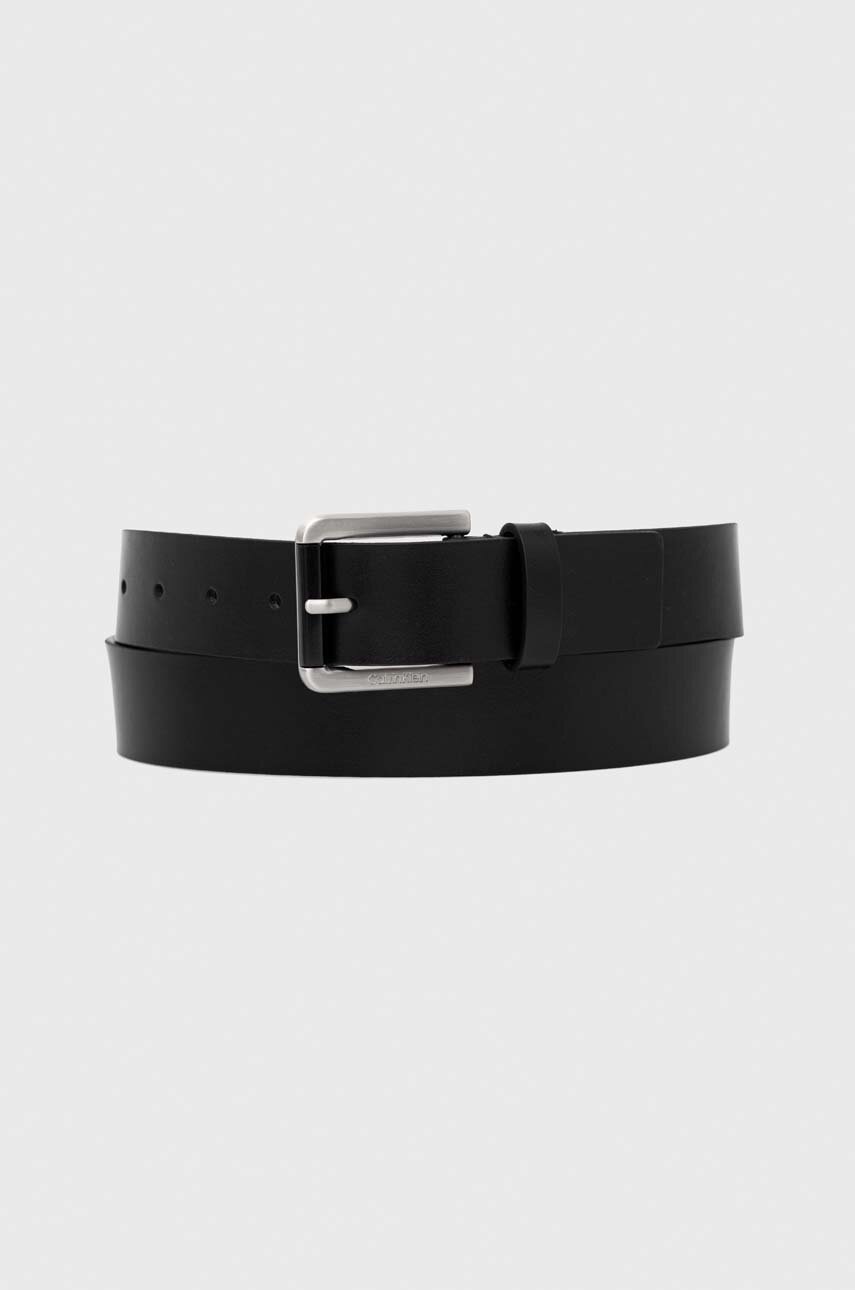 

Кожен колан Calvin Klein мъжки в черно, Черен