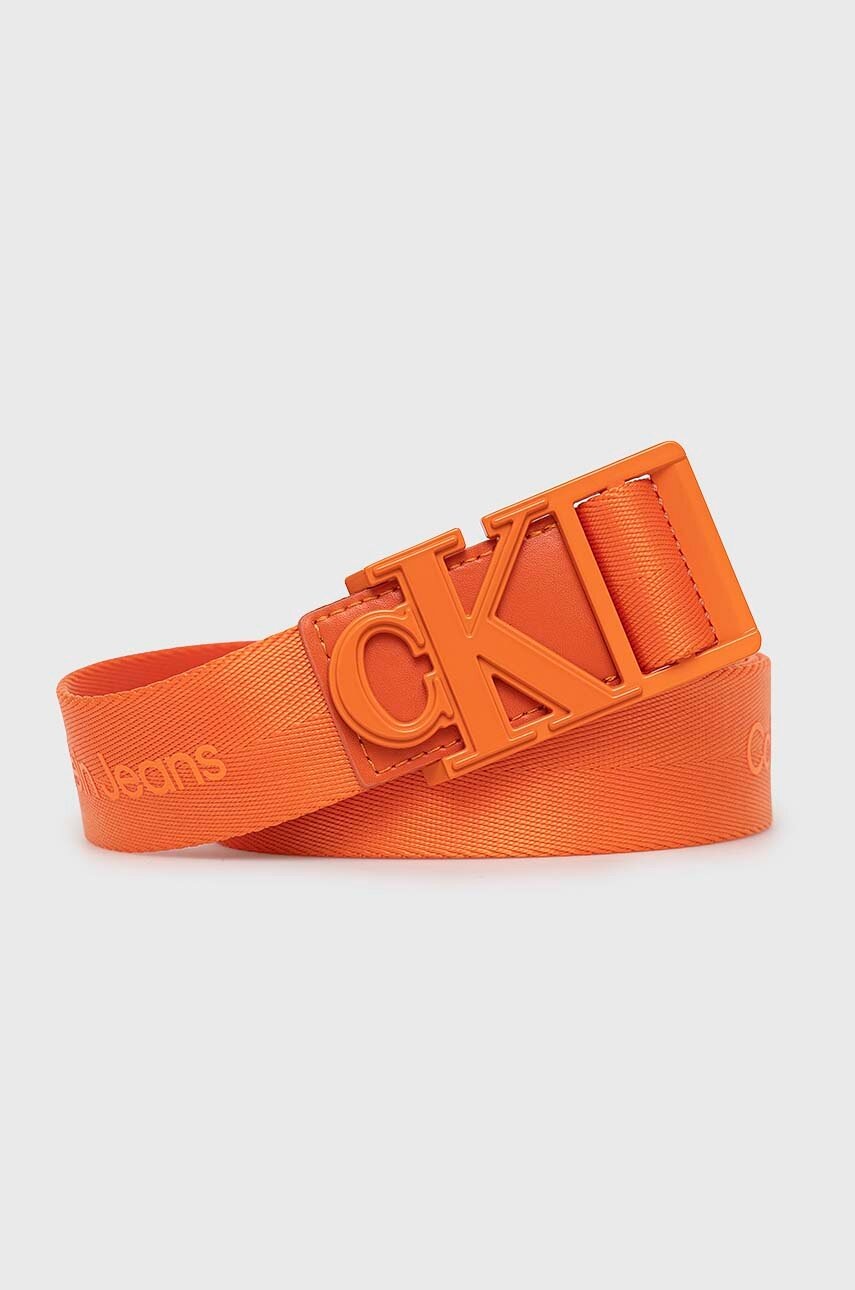 

Колан Calvin Klein Jeans мъжки в оранжево, Оранжев