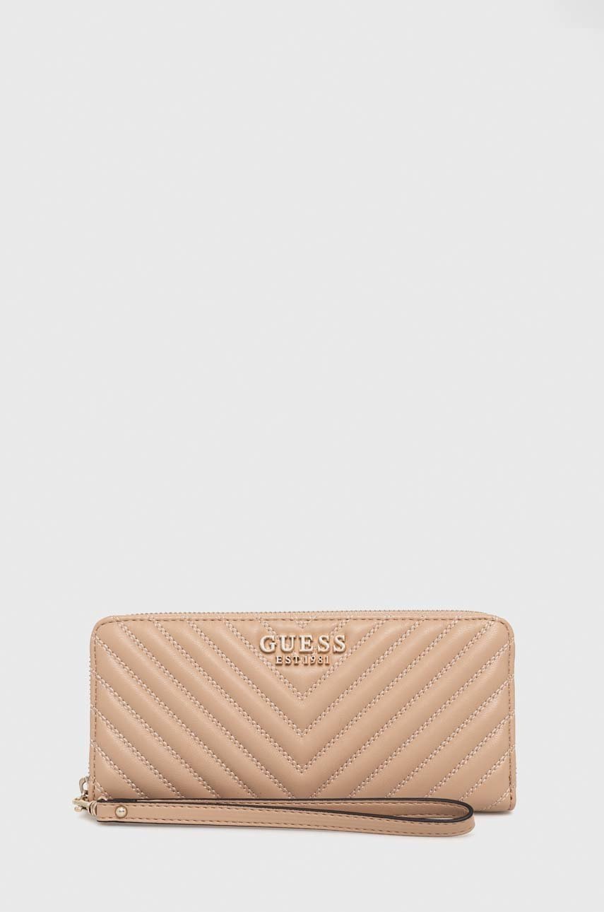 

Гаманець Guess жіночий колір бежевий