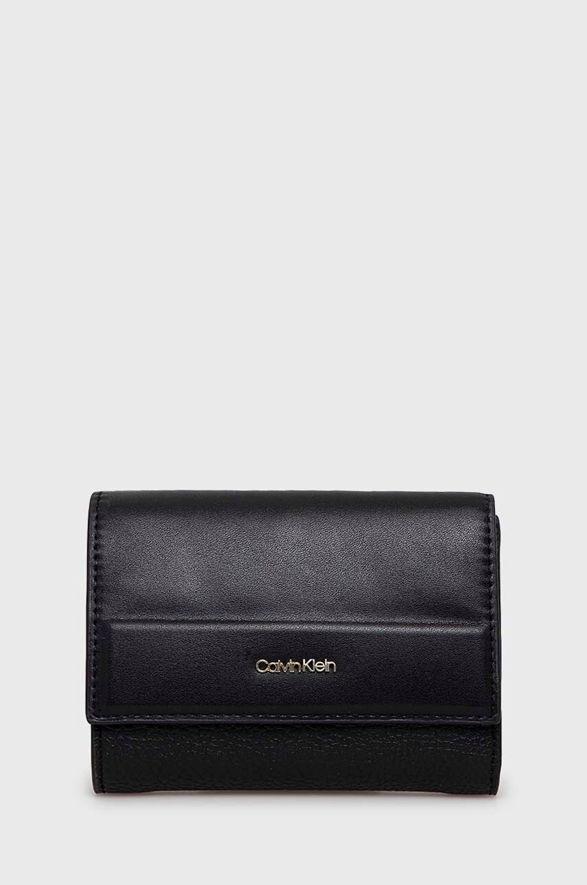 

Портмоне Calvin Klein дамски в черно, Черен
