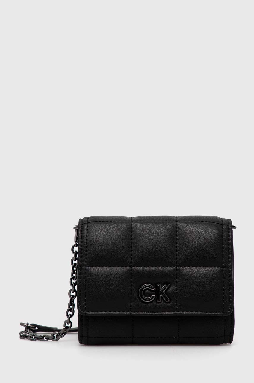 

Портмоне Calvin Klein дамски в черно, Черен